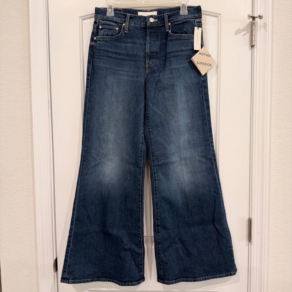 The Tomcat Roller Skimp High Rise Wide Leg Jeans in Perfectly Imperfect size 28